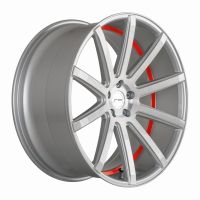 CORSPEED DEVILLE Silver-brushed-Surface/ undercut Color Trim rot 10,5x21 5x112 bolt circle